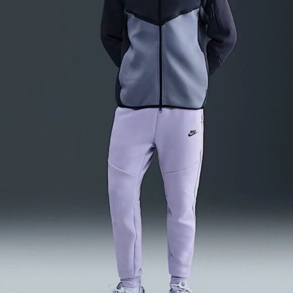 Nike Tech Fleece Joggers Lavender Purple Black HV0959-515 XL - Picture 5 of 8